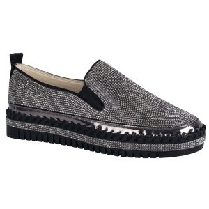Footworks Lilith Ladies Casual Slip On - Black