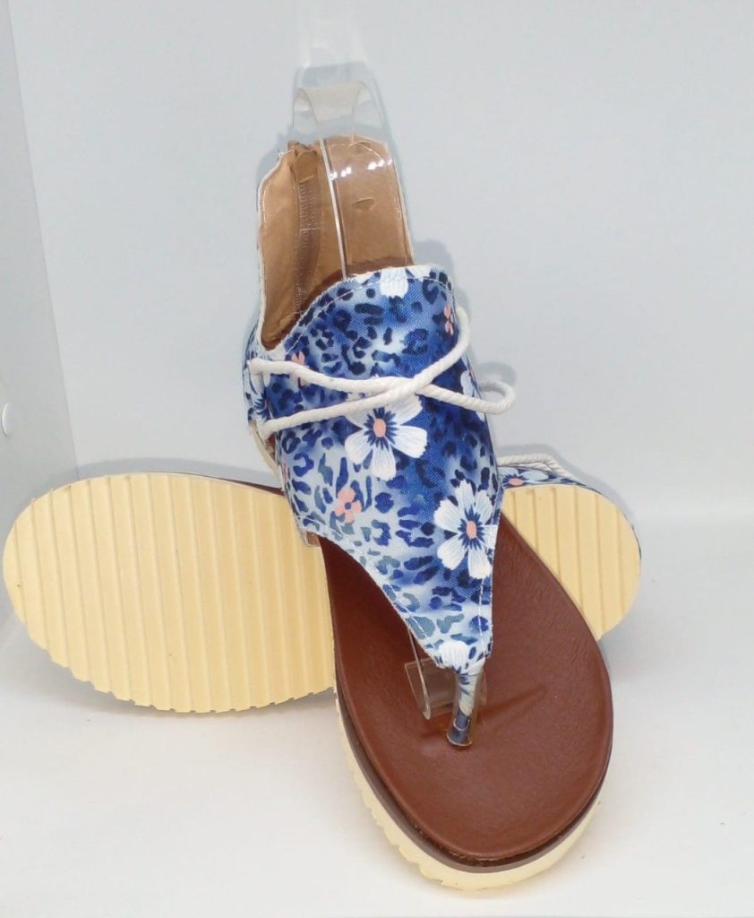 Jessi Floral Sandal - Blue