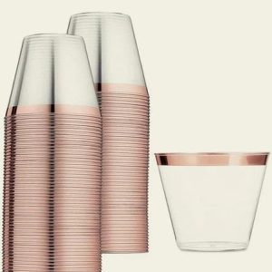 Rose Gold 7cm Disposable Cup - 12pcs