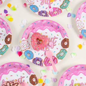 Donut 16pcs Pattern Disposable Plate