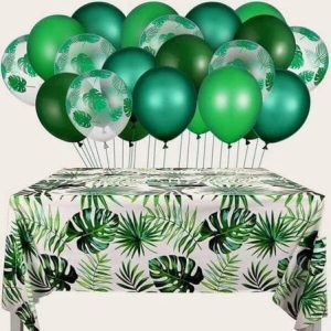 Leave Design Balloon & Tablecloth set