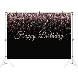 Happy Birthday Glitter Backdrop