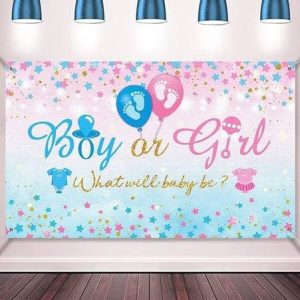 Gender Reveal Stars Backdrop
Size : 180cm x 110cm