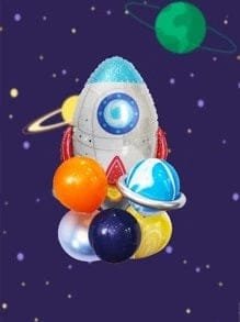 Rocket Balloon Set - 8pcs