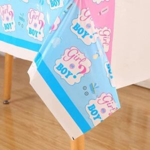 Gender Reveal Disposable Tablecloth
Size : 220cm x130cm